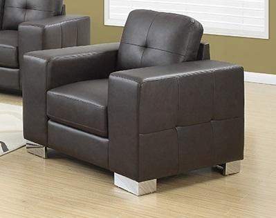 I 8221br 40" Chair With Removable Cushion Oversized Arms And Tufted Design In