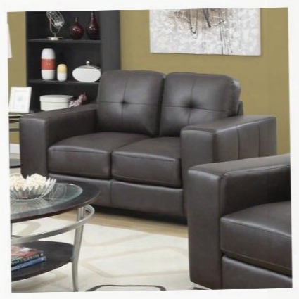 I 8222br 61" Loveseat With Removable Cushion Oversized Arms And Tufted