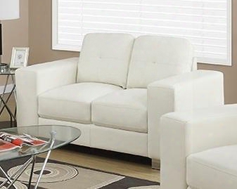 I 8222iv 61" Loveseat With Removable Cshion Oversized Arms And Tufted Design In