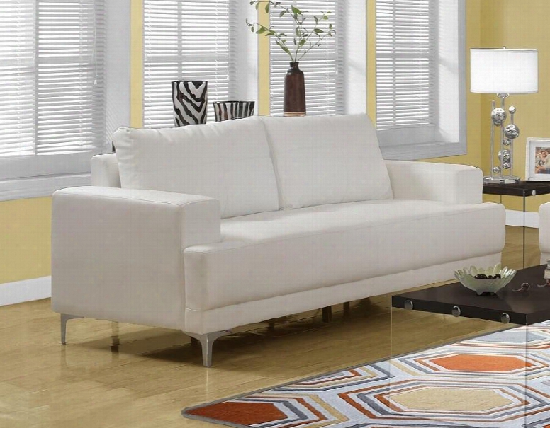 I 8603iv 79" Sofa With Tufted Seating Removable Cushions And Bonded Leather In