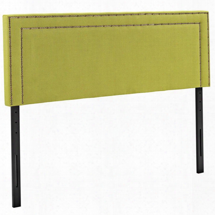Mod-5376-whe Jessamine Full Fabric Headboard In