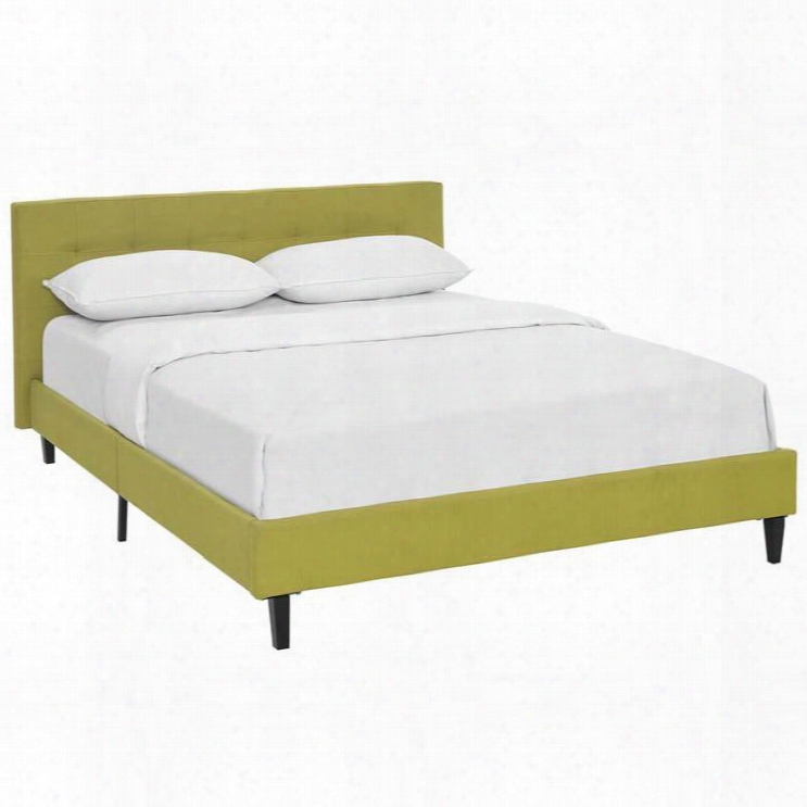 Mod-5426-whe Linnea Queen Fabric Bed In