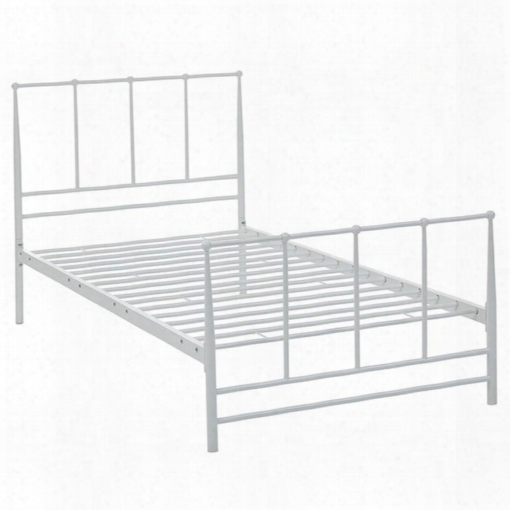 Mod-5480-whi Estate Twin Bed In