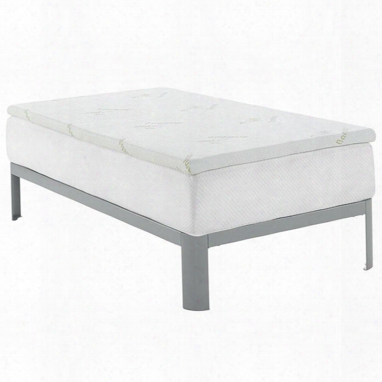 Mod-5571-wh Irelax Twin 2" Gel Memory Foam Mattress Topper In