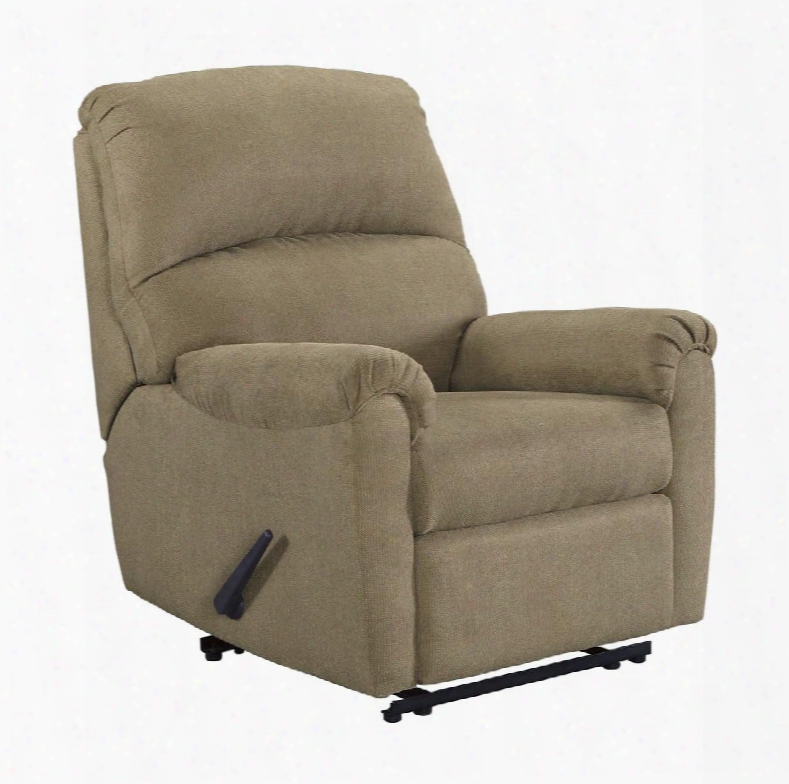 Otwell Collection 66603-29 35" Zero Wall Recliner With Pillow Top Arms Stitching Detail And Fabric Upholstery In