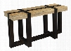 75314 54" Console Table with Tahoe Natural Mango Top Dark Mango Base and