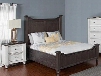 Carriage House Collection 2308ECKBBEDROOMSET 2-Piece Bedroom Set with King Bed and Nightstand in European Cottage