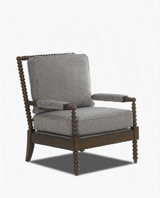 Rocco Collection K570-oc-en 28" Occasional Chair Wth Padded Arms Circular Sspheres And Welted Design In Equinox