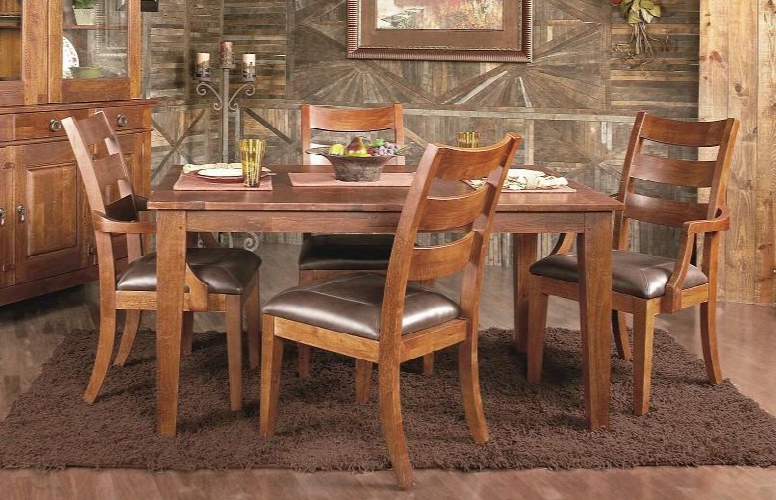 Urban Craftsmen Collection 340-5pcdining-br-0542901-2906 5-piece Dining Room Set With Dining Table 2 Side Chairs And 2 Atmchairs In