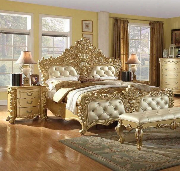 Zelda Collection Zeldakpbbedroomset 2-piece Bedroom Set With King Panel Bed And Single Nightstand In