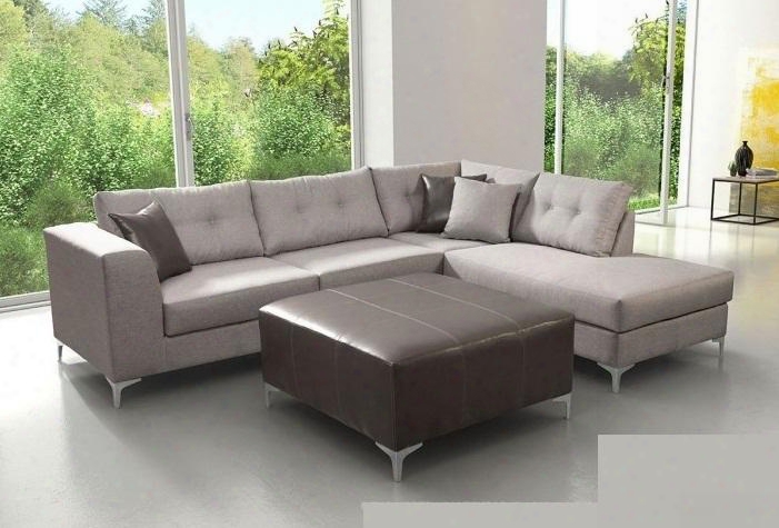 100176 Memphis 79" Sectional Right Hand Facing Sofa Complete With