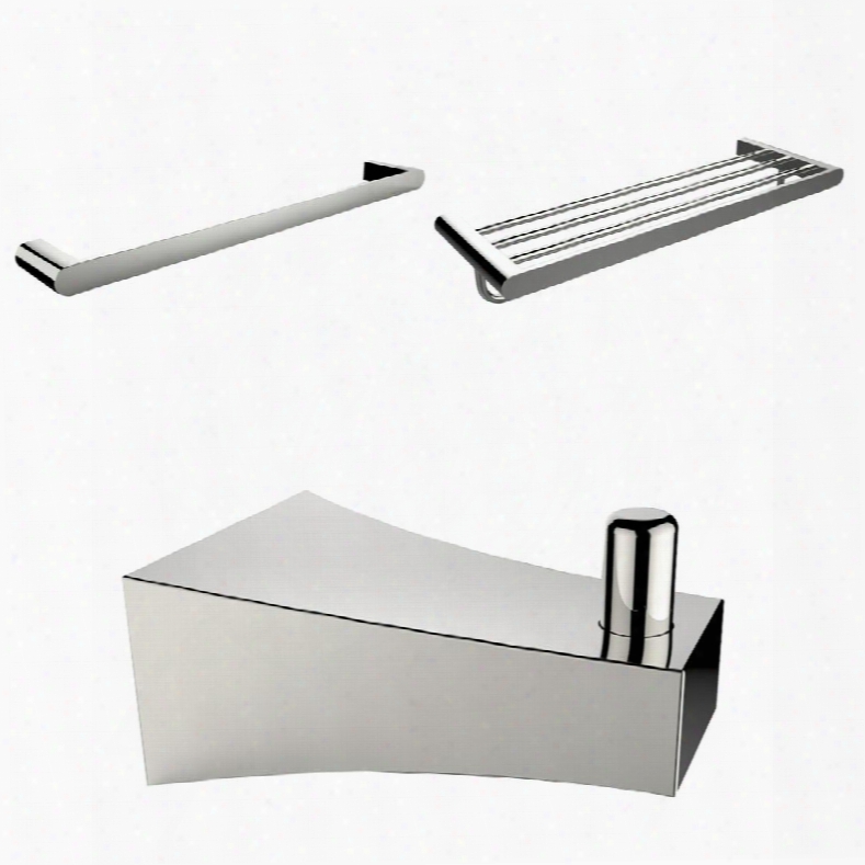 Ai-13556 Chrome Plated Robe Hook Multi-rod Towel Rack And A Single Towel Rod Accessory