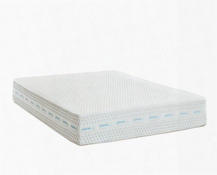 Blue Mist Bluetx-tmat 12" Twin Extra Long Mattress With Tencel And Poly Cover Puregel Infused Memort Foam And Tri-tech Memory