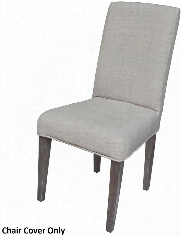 Couture Covers Collection 7011-117-c 21" Parsons Chair Cover With Square Shape And Fabric Material In Light Grey