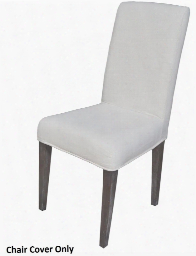 Couture Covers Collection 7011-117-e 21" Parsons Chair Cover With Square Shape And Fabric Material In Pure White