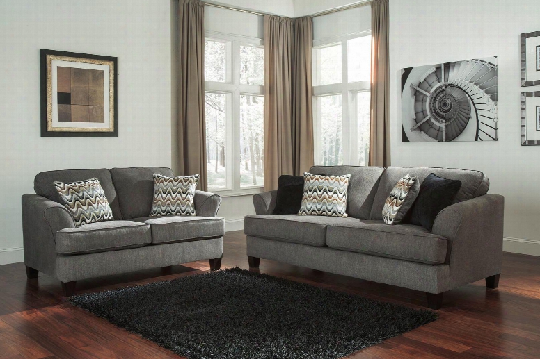 Gayler Collection 41201sl 2-piece Living Room Set With Sofa And Loveseat In