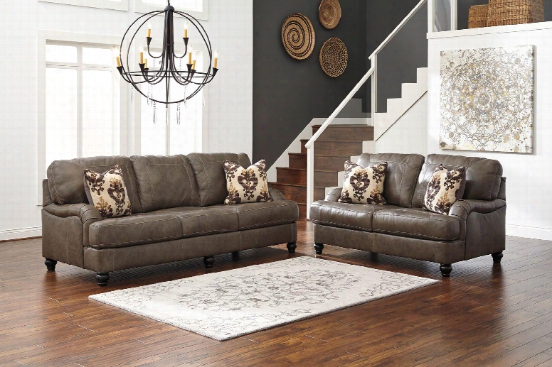 Kannerdy Collection 80402sl 2-piece Living Room Set With Sofa And Loveseat In