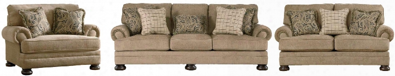 Keereel Collection 38200slc 3-pieceliving Room Set With Sofa Loveseat And Chair And A Half In