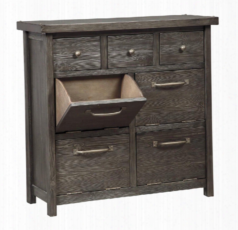 Lamoille D639-40 36" Dining Room Server With Pine Veneers Pine Solids And Contemporary Style In Dark