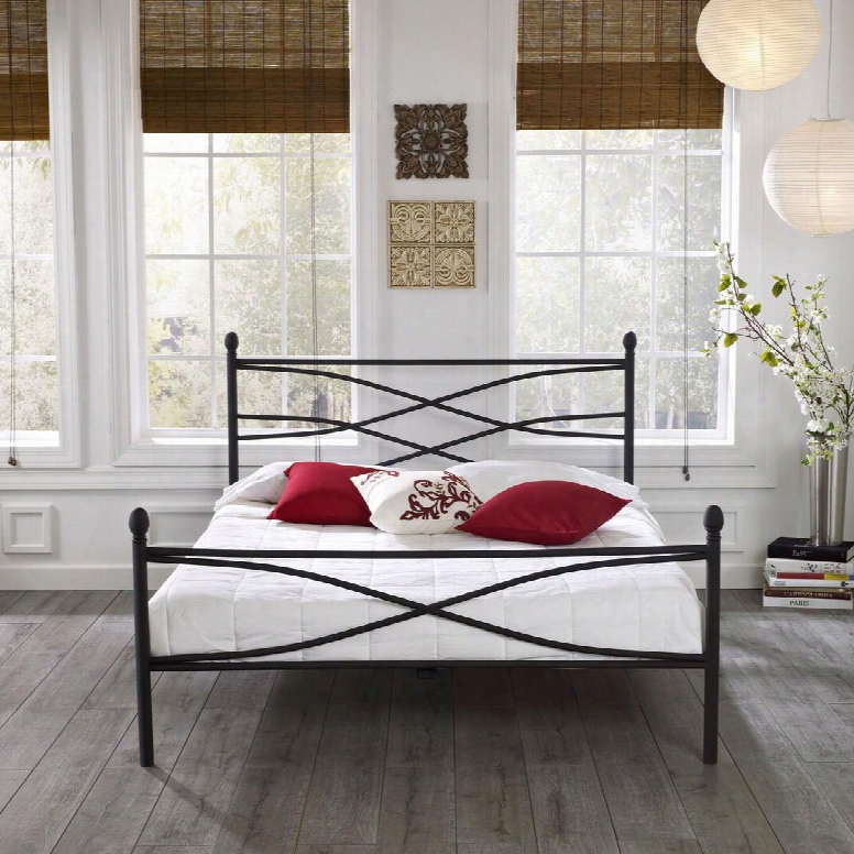 Milan Collection Mfp01553tw Twin Size Platform Bed With Metal Frame And Modern Styls In