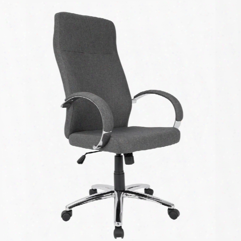 Ofc-ac-amb Gy Ambassador Contemporary Office Chair In Grey