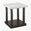 Logan Square Collection 6284-0625 18" Bunching Table with Faux Marble Top Poplar Solids and Bottom