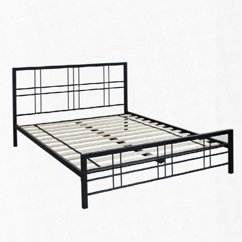 Riley Collection Mfp01953tw Twin Size Platform Bed With Metal Frame And Modern Style In