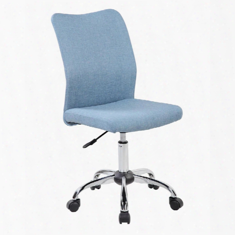 Rta-k462-blj Techni Mobipi Modern Armless Task Chair. Color: Blue