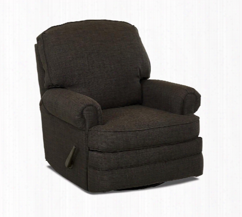 Stanford N-9h-sgrc-dc 36" Swivel Gliding Reclining Chair With Classic Roll Arms And Two Seat Cushions In Dumdum