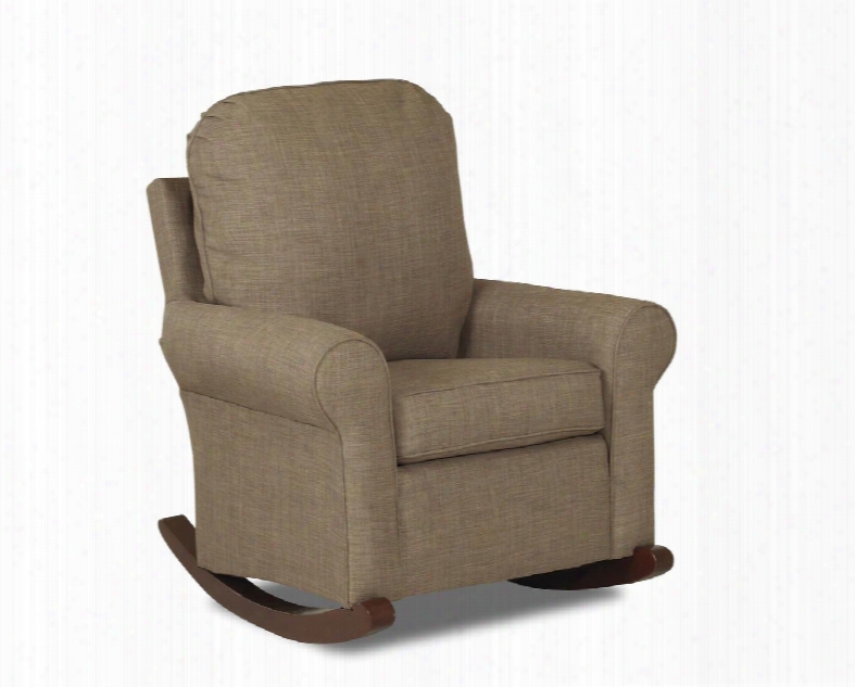 Suffolk N-1-c-ds 36" Rocker With Classic Roll Arms And Two Seat Cushions In Dumdum