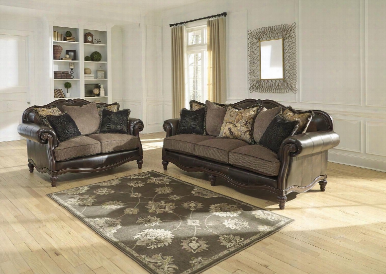 Winnsboro Collection 55602sl 2-piece Living Room Set With Sofa And Loveseat In