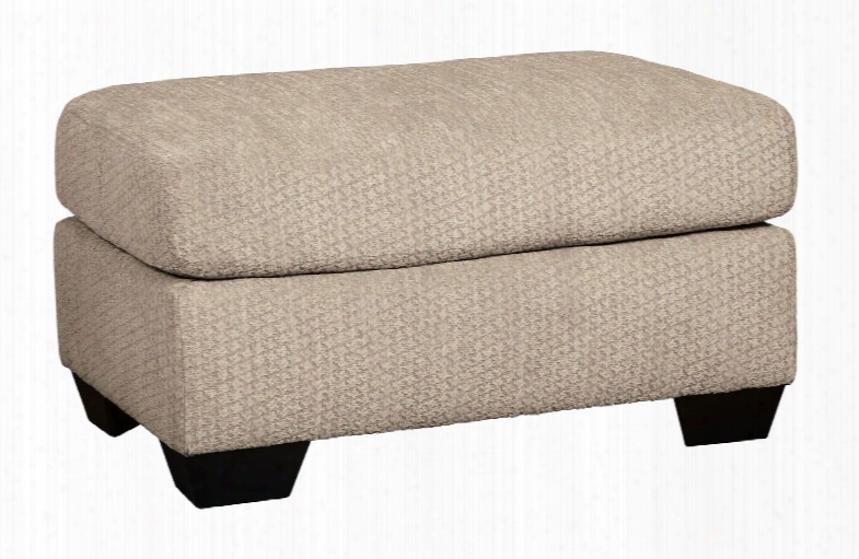 Wixon 5700314 35" Ottoman With Plush Seat Cushion Fabric Upholstery And Tri-block Feet In Putty