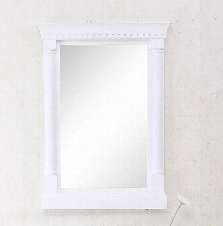 Wlf6036-24-w-m 24" Matt Mirror Made With Mdf And Glass In