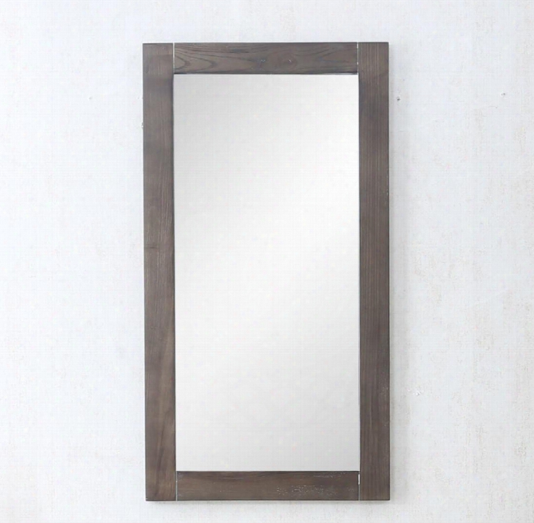 Wlf7021-18-m 16" Weathered Mirror Made With Mdf And Glass In
