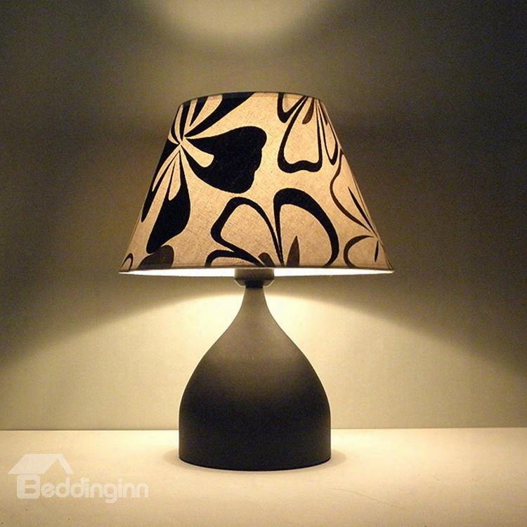 Amazing Floral Fabric Shade 1 Light Lamp