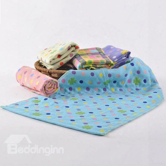 Bright Color Spots Print Bathroom & Gym Towel