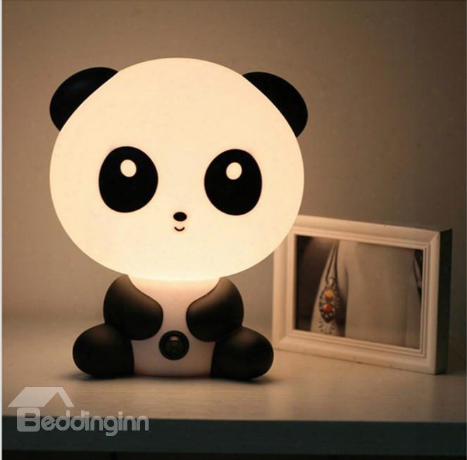 Cute Panda Shape Energy Saving Table Lamp
