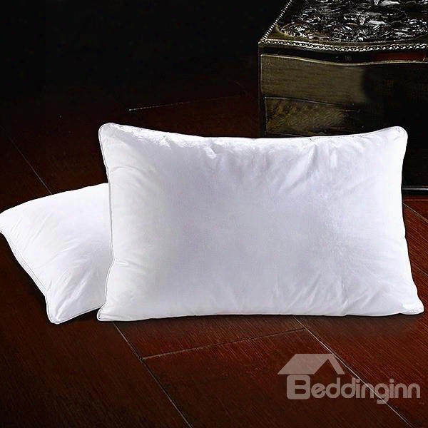 Environment Friendly Style White Cotton Single Bed Pillow