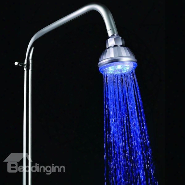 High Quality Led Rainfall Shower Head Faucet Changing Color By Temperature
