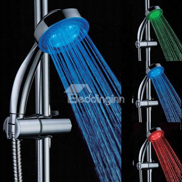 High Quality Led Rainfall Shower Head Faucet Changing Colors By Temperaturre