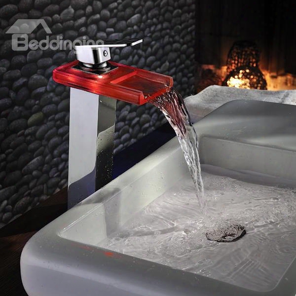 High Quality Tempting Led Color Changing Bathorom Sink Faucet
