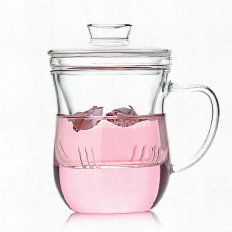 Lovely Creative Filterable Transparent Tea Cup