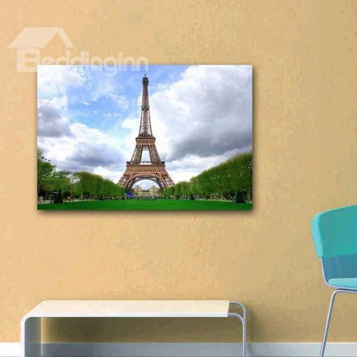 New Arrival Beautiful Eiffel Tower And Sky Print Cross Filmm Wall Art Prints