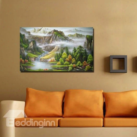 New Arrival Beautiful Valley Scenery Print Cross Film Wall Art Prints