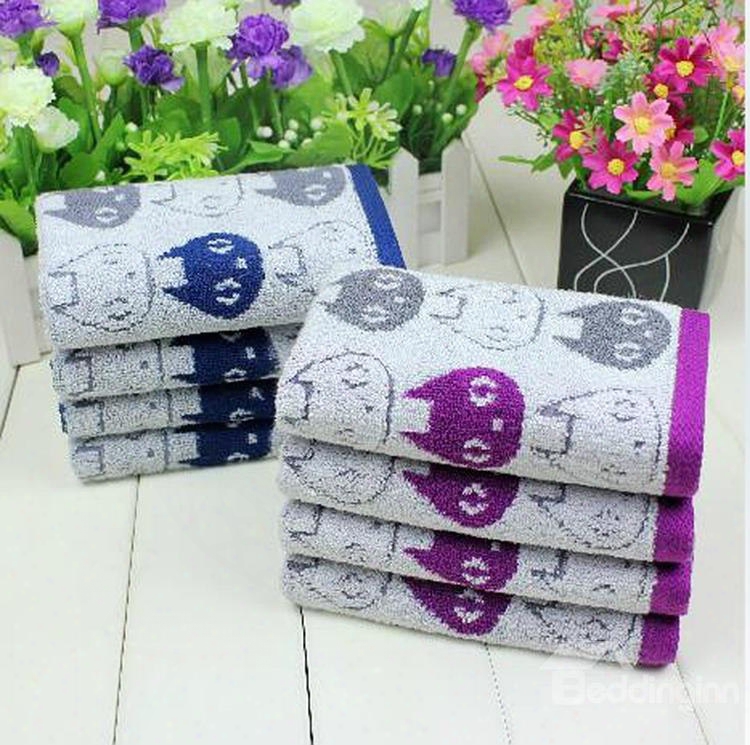 New Arrival Comfortable Skin Care Lovely Elf Print Soft Children Towel