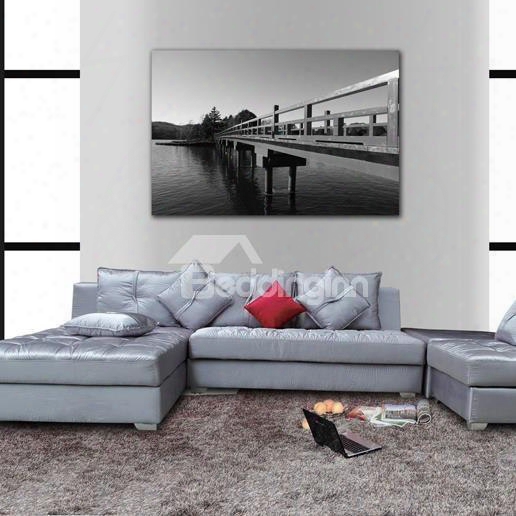 New Arrival Elegant Bridge Print Cross Film Gray Wall Art Prints