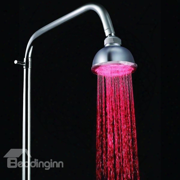 New Arrival Led Rainfall Shower Head Faucet Changing Color By Temperature