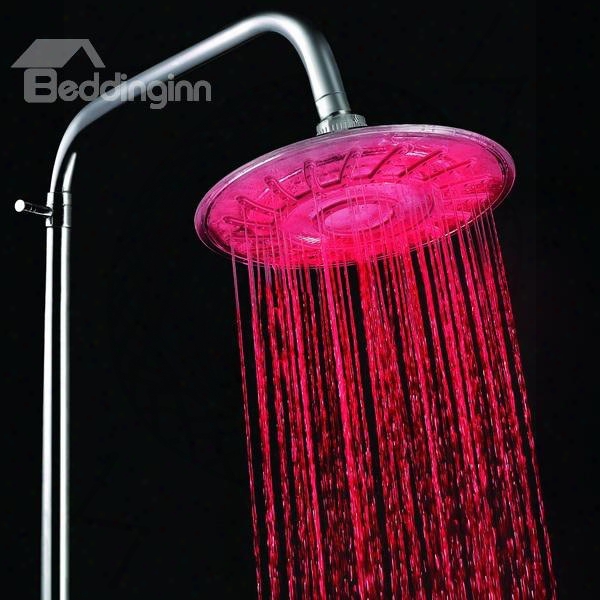 New Arrival Led Rainfall Shower Head Faucet Changing Colors By Temperature