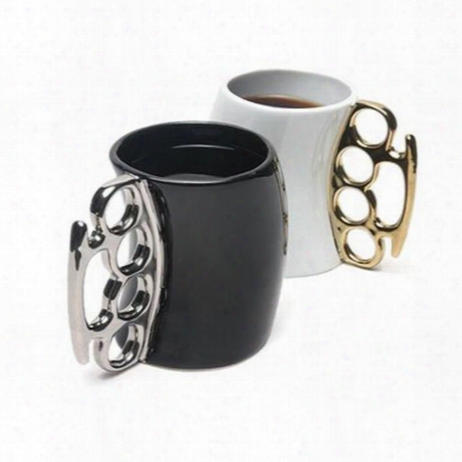 New Arrival Unique Fist Rings Design Creative Coffee Mug