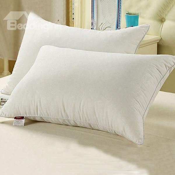 Soft And Light Exquisite White 100% Fibre Bed Pillow